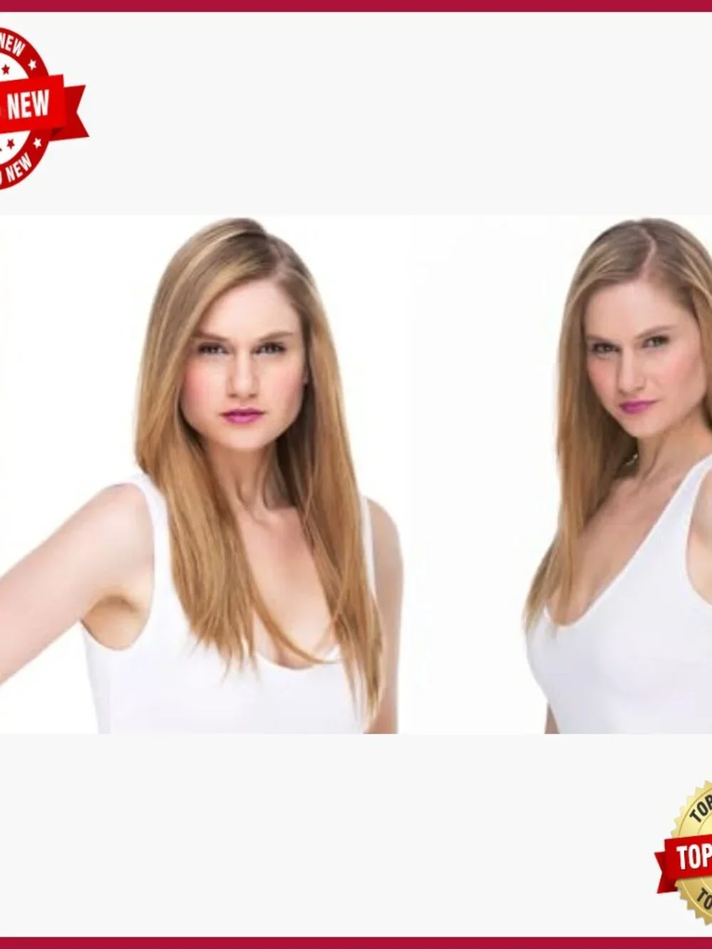 14 Inch Remy Human Hair Clip-In Extensions, Straight Curly Styles